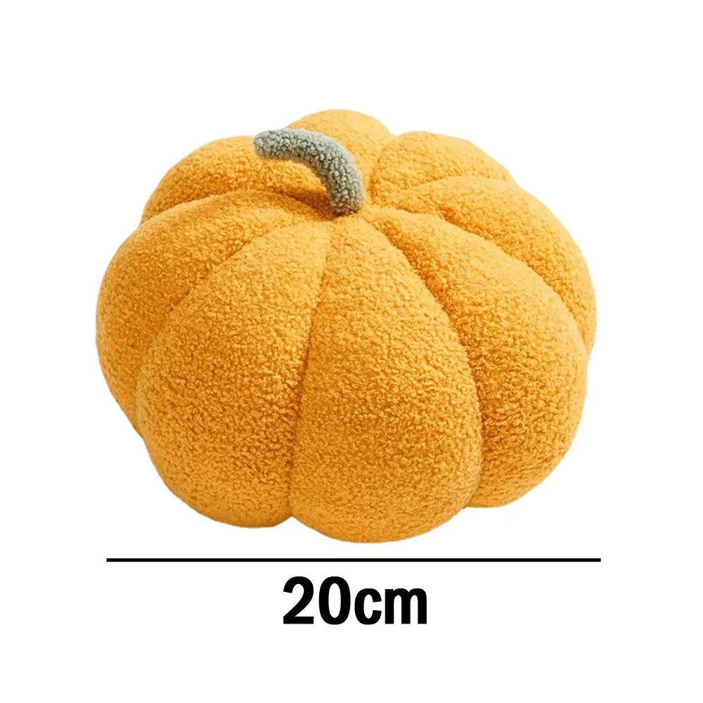 Plush Pumpkin Pillow Pumpkin Throw Pillows, Decorative Pillows Ball Pillow Stuffed Pumpkin Plush Toy, Cute 3D Shaped Teddy Pumpkin Pillows
