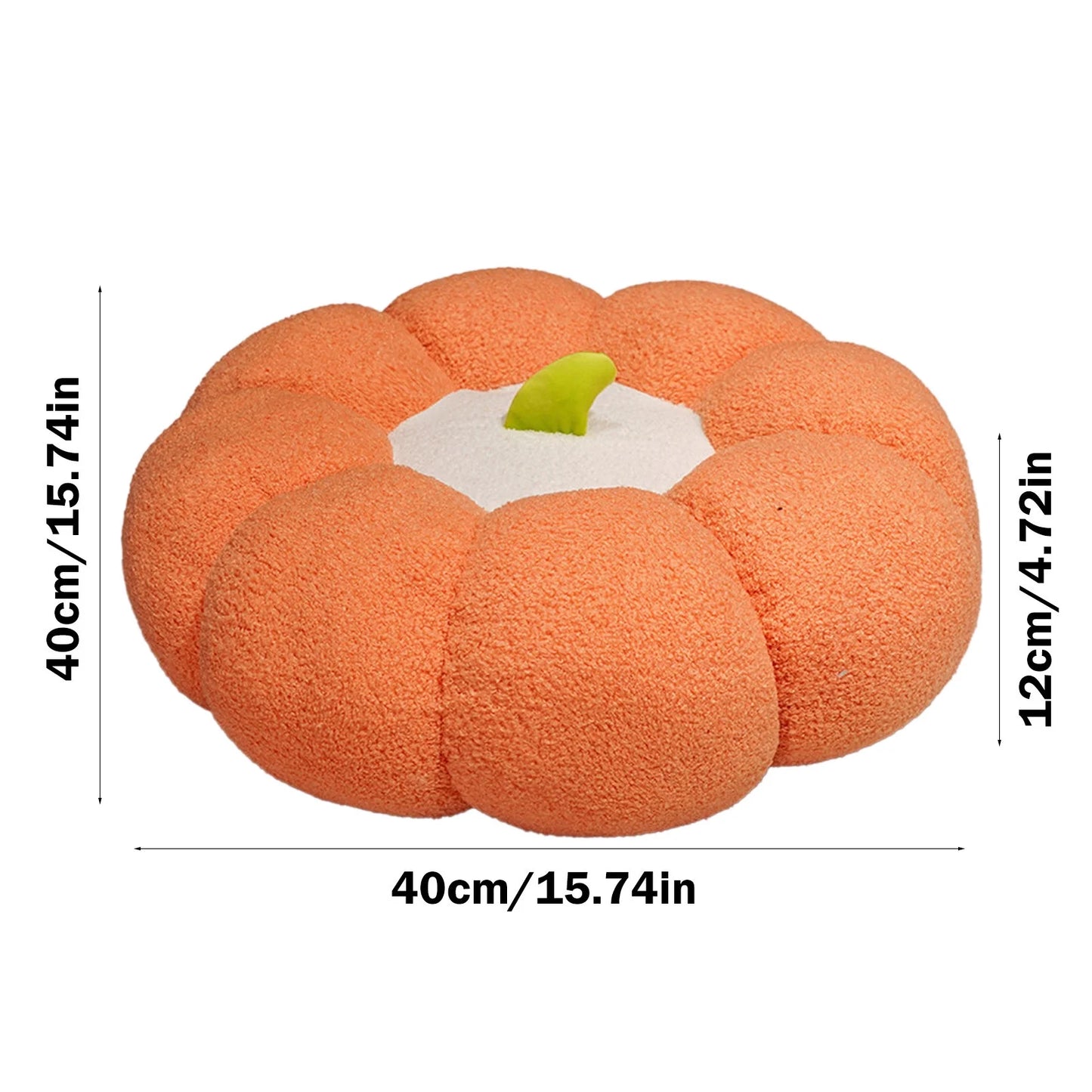 1 Pcs Pumpkin Throw Pillow Fall Thanksgiving Cushion 15.7 X 15.7 Inch 3D Pumpkin Throw Pillow Pumpkin Sofa Throw Pillow Cushion Home Decoration for Car Bedroom Sofa Couch (Orange)