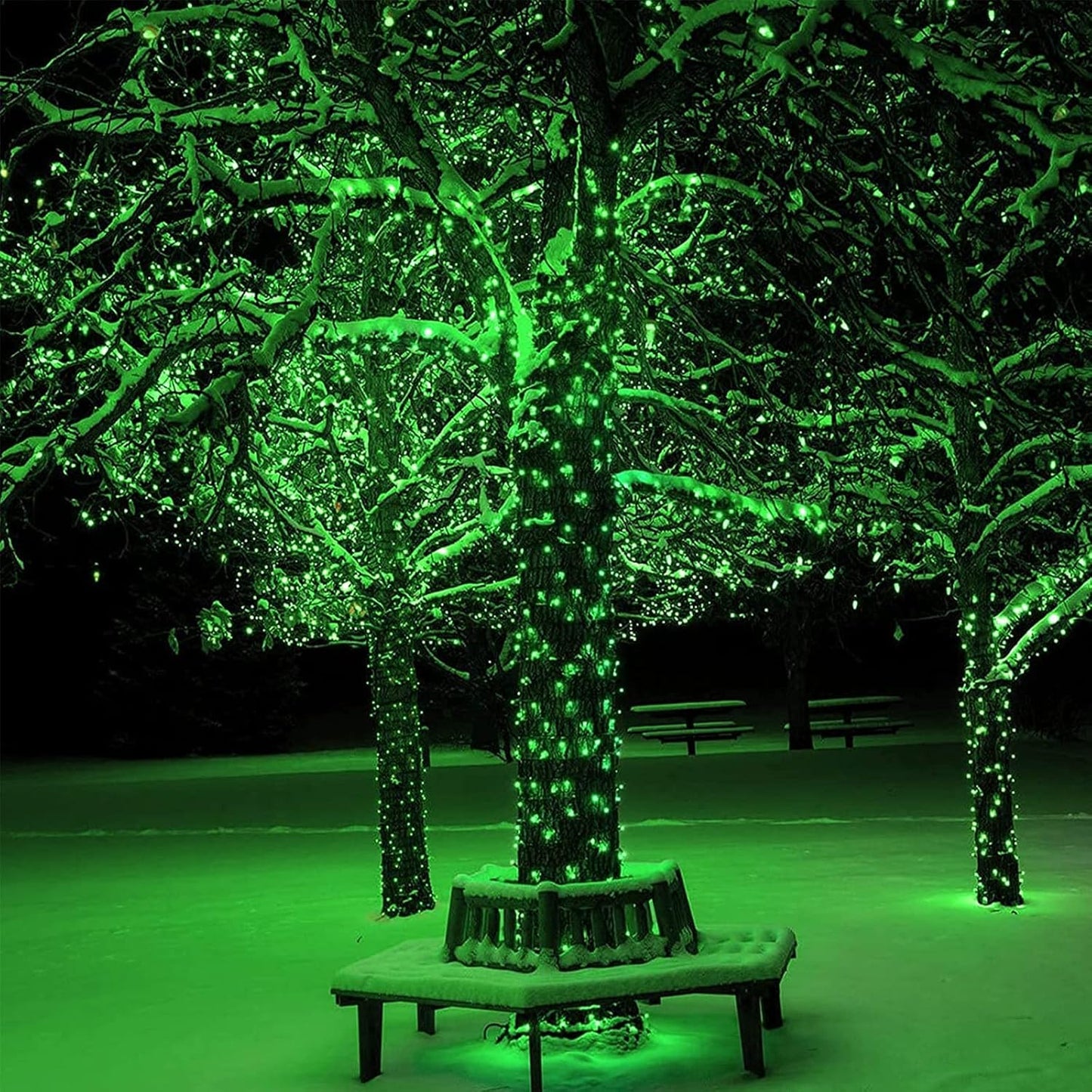 Christmas Lights 100FT 300 LED String Lights with 8 Modes Timer Connectable Waterproof Plug-In Fairy Lights for Home, Garden, Party, Holiday, Tree, Christmas Decorations (Green)