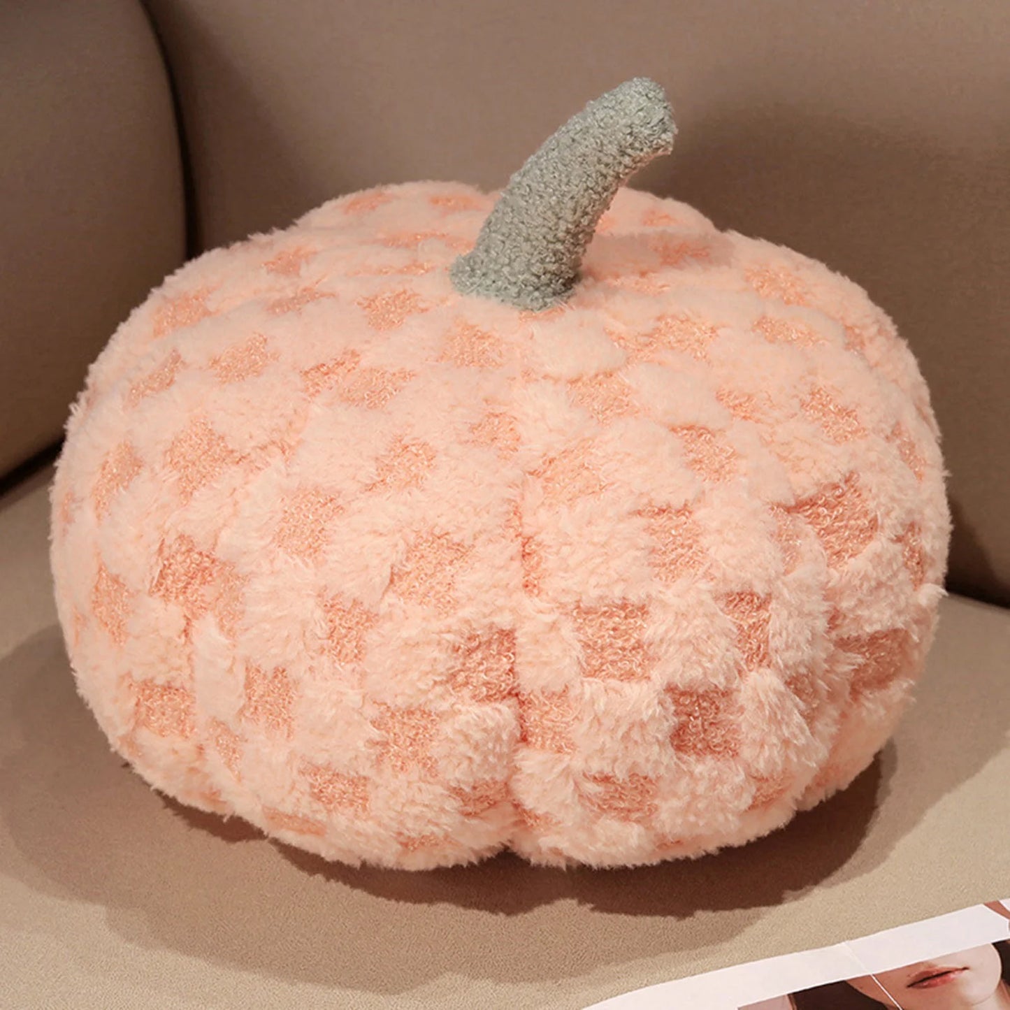 3D Pumpkin Throw Pillow, Pumpkin Plush Pillow Fleece Stuffed Pumpkins Decoration or Party Christmas Home Decor Halloween