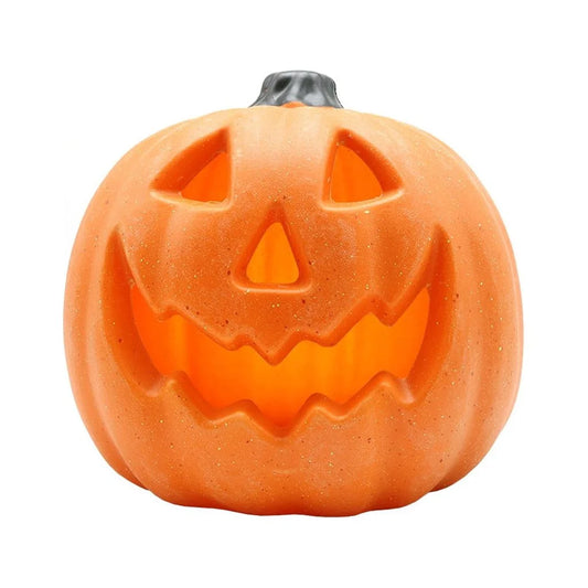 Halloween Decor LED Pumpkin Lantern Scene Layout Home Decoration Halloween Decorations Light up Pumpkin 3D Fall Resin Pumpkin Battery Operated Orange