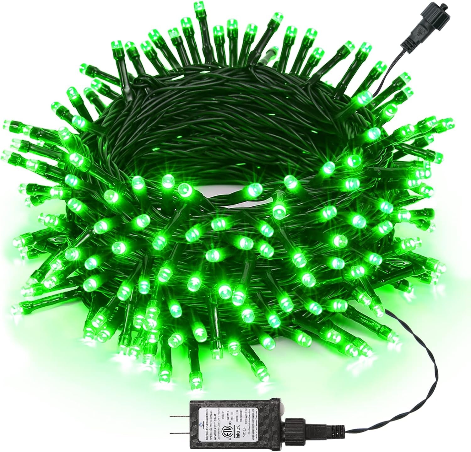 Christmas Lights 100FT 300 LED String Lights with 8 Modes Timer Connectable Waterproof Plug-In Fairy Lights for Home, Garden, Party, Holiday, Tree, Christmas Decorations (Green)