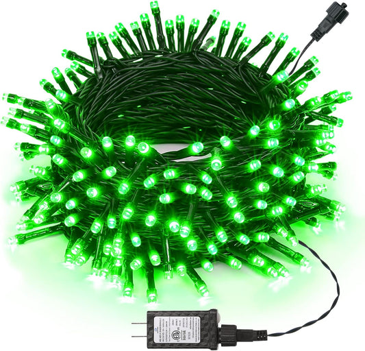 Christmas Lights 100FT 300 LED String Lights with 8 Modes Timer Connectable Waterproof Plug-In Fairy Lights for Home, Garden, Party, Holiday, Tree, Christmas Decorations (Green)