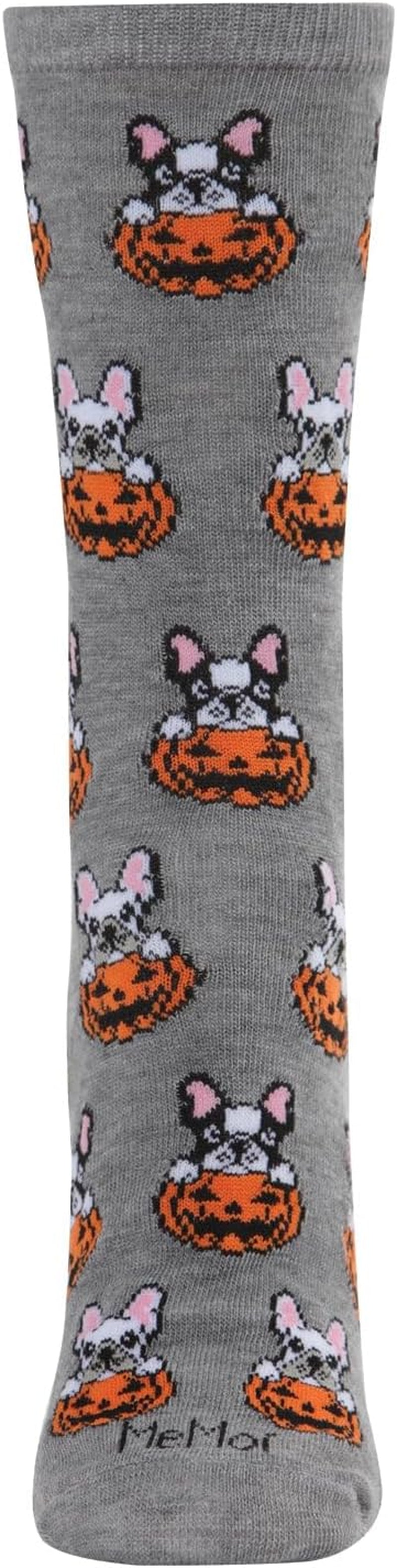Pumpkin Puppy Holiday Crew Socks