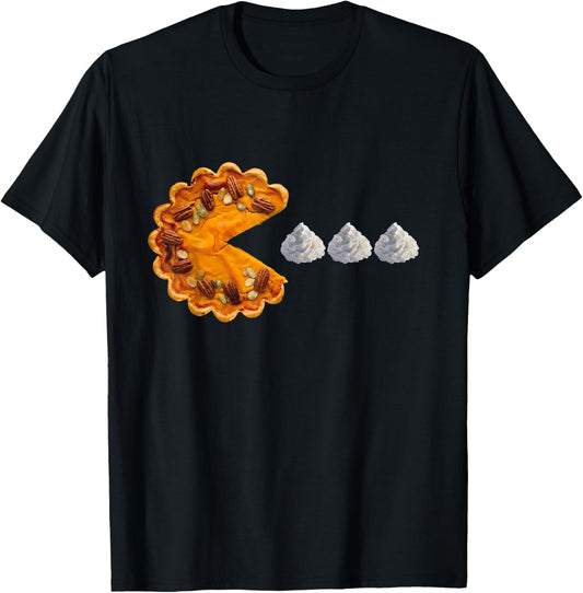 Pumpkin Pie Eating Whipped Cream Pumpkin Pie Thanksgiving T-Shirt