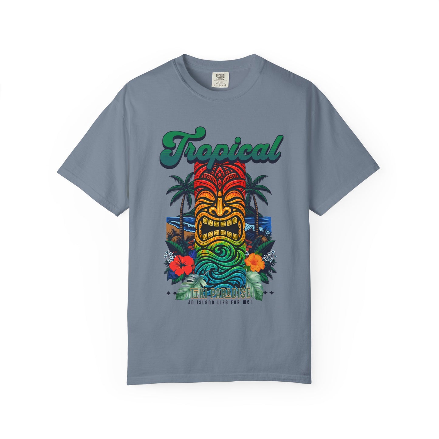 MENS TIKI TOTEM T-SHIRT - Tropical Graphic Tee