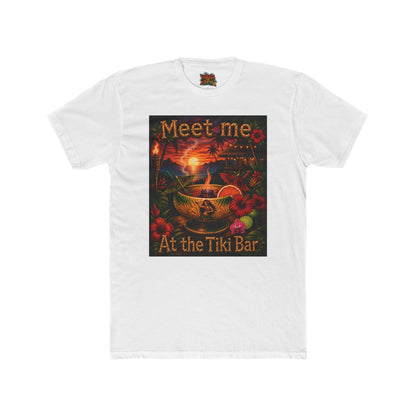 T-Shirt — "Meet Me At the Tiki Bar" Tropical Cocktail Retro Tee