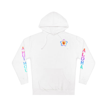 WOMENS ALOHA HOODIE — Colorful Retro Hawaii Surf Graphic Pullover