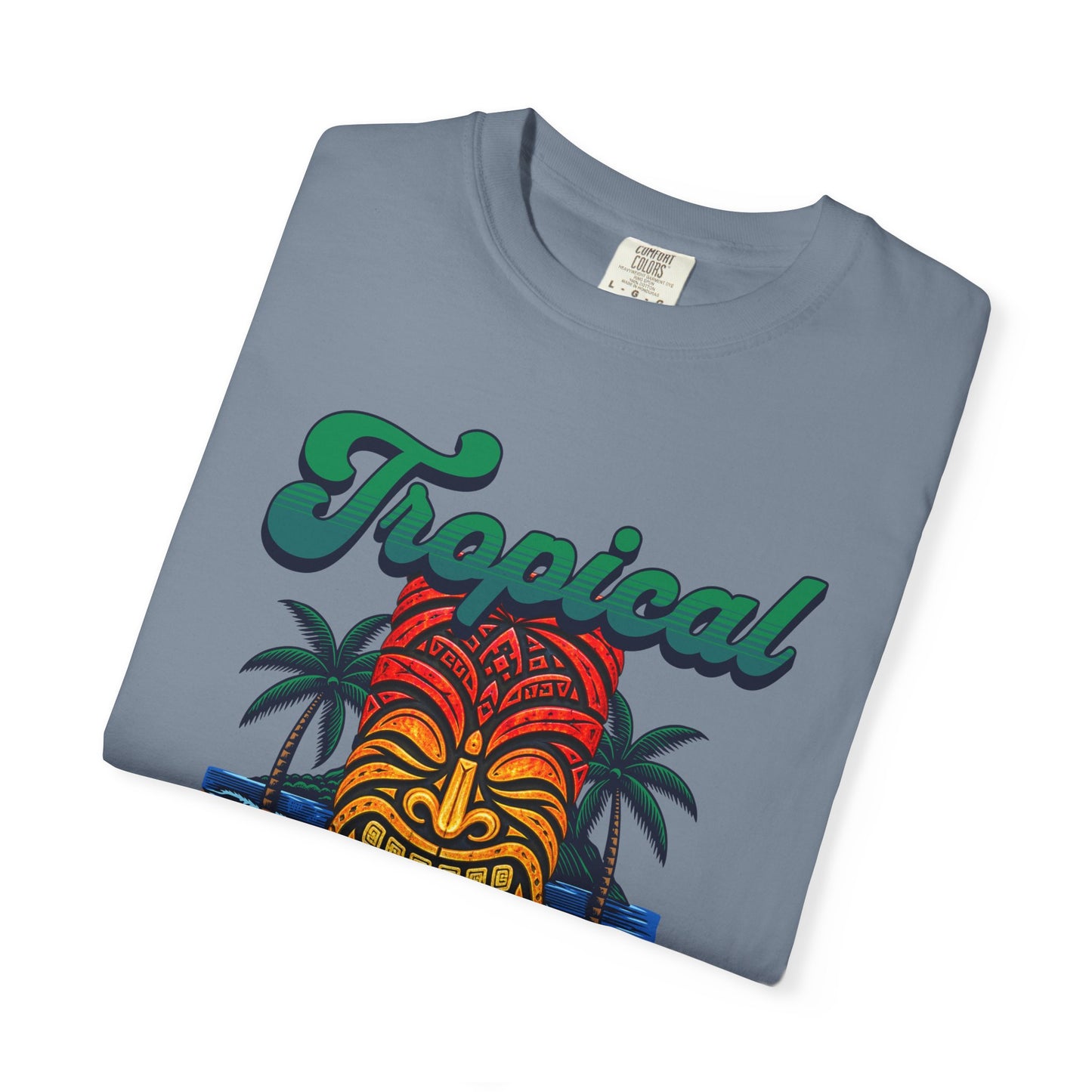 MENS TIKI TOTEM T-SHIRT - Tropical Graphic Tee
