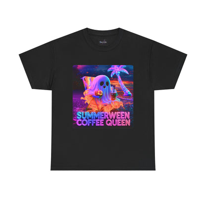 WOMENS T-SHIRT CURVY Summerween Coffee Queen Tee