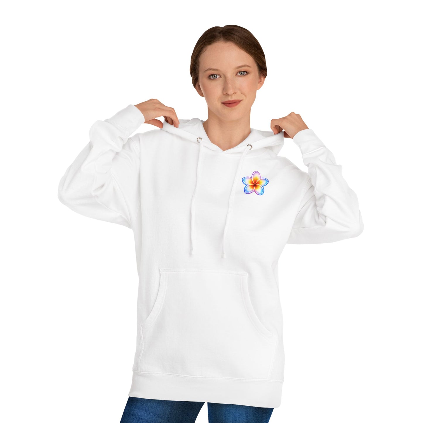 WOMENS ALOHA HOODIE — Colorful Retro Hawaii Surf Graphic Pullover