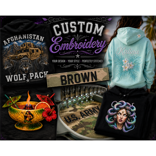CLICK HERE for Custom Embroidery Deposit