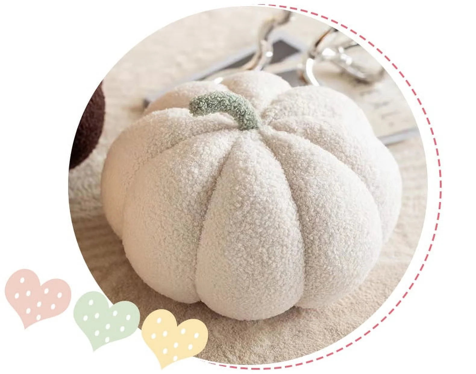 Plush Pumpkin Pillow Pumpkin Throw Pillows, Decorative Pillows Ball Pillow Stuffed Pumpkin Plush Toy, Cute 3D Shaped Teddy Pumpkin Pillows