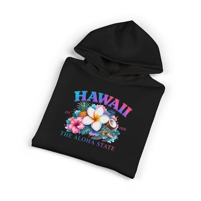 WOMENS PREMIUM HOODIE - Oahu Hawaii Beach Paradise with sleeve design