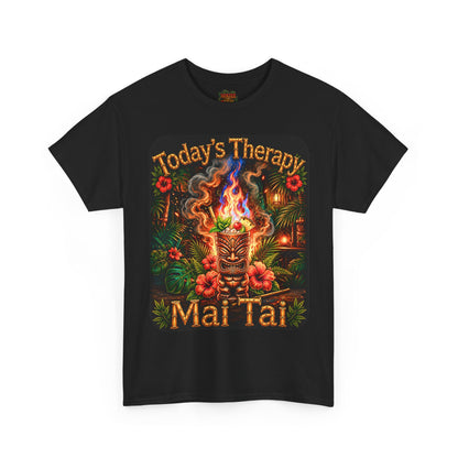 UNISEX MAI TAI T-SHIRT - "Today’s Therapy: Mai Tai" Tropical Cocktail Tee