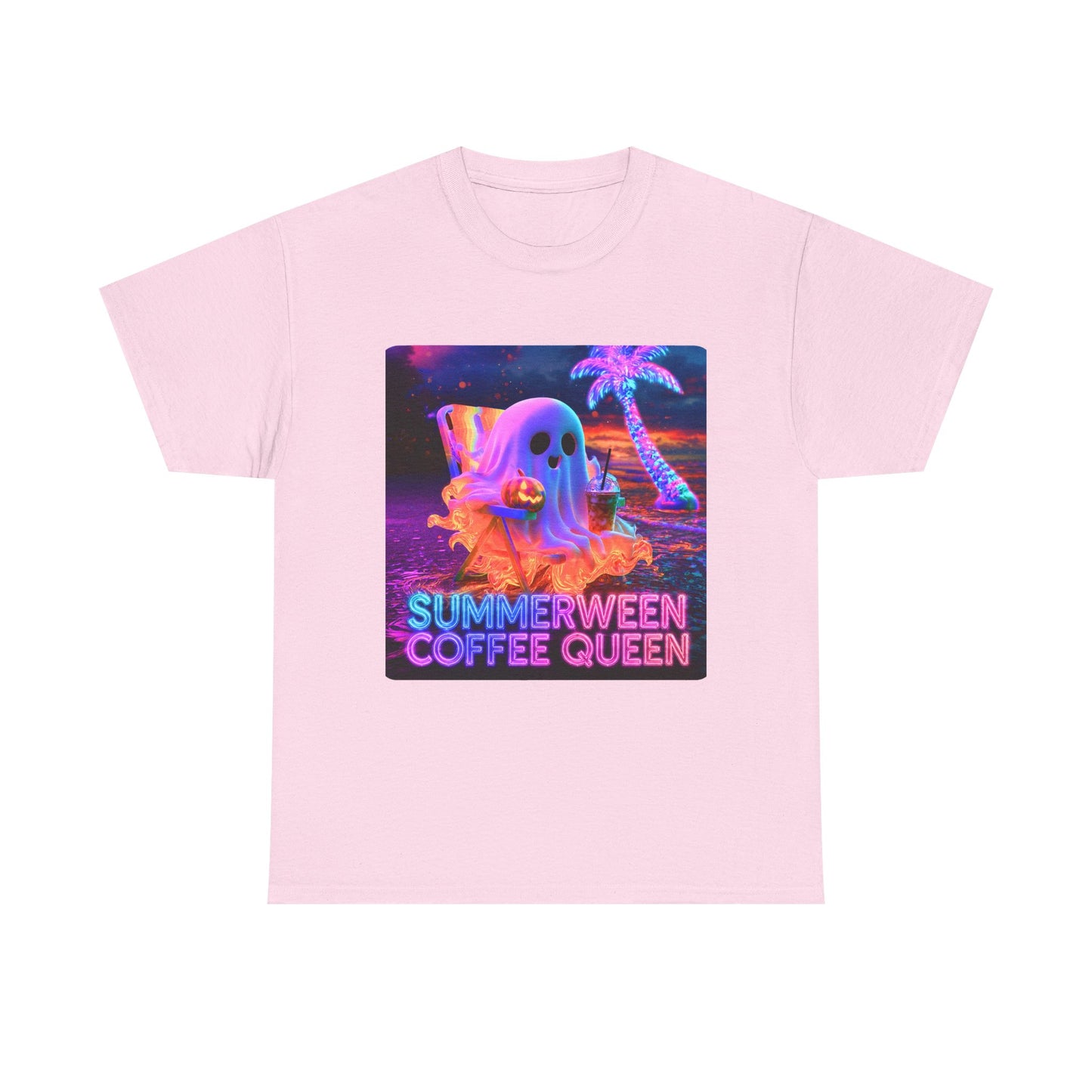 WOMENS T-SHIRT CURVY Summerween Coffee Queen Tee