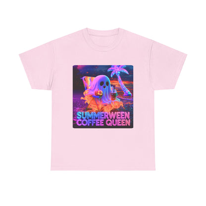 WOMENS T-SHIRT CURVY Summerween Coffee Queen Tee