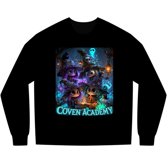 WOMENS LONG SLEEVE TEE - Coven Academy Witch Girls