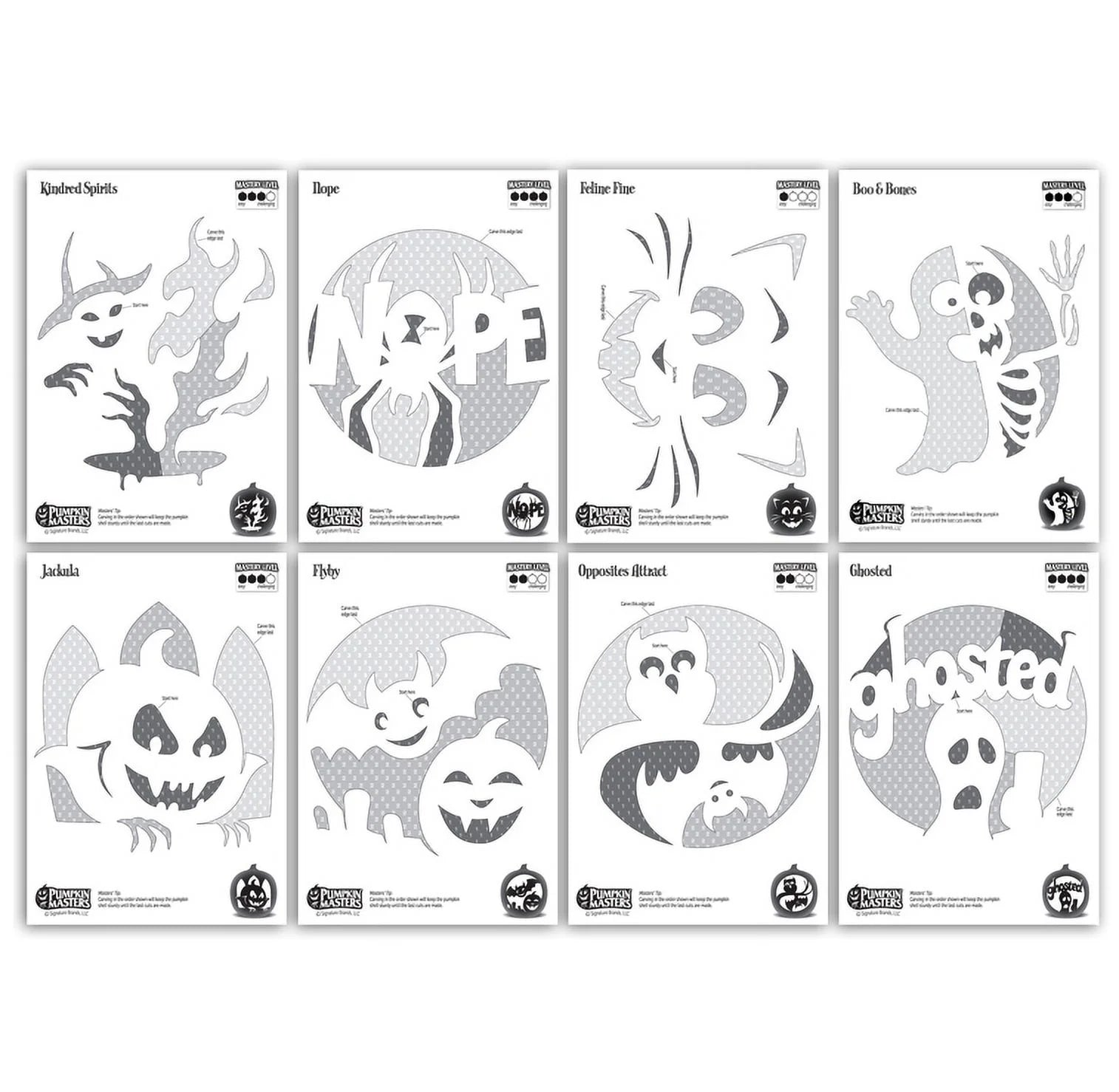 Plastic All in One Pumpkin Carving Kit, 12 Pieces, (Orange)