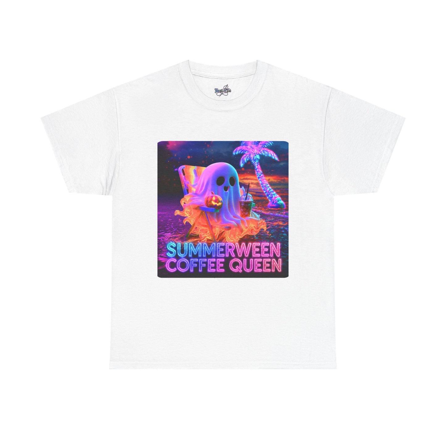 WOMENS T-SHIRT CURVY Summerween Coffee Queen Tee