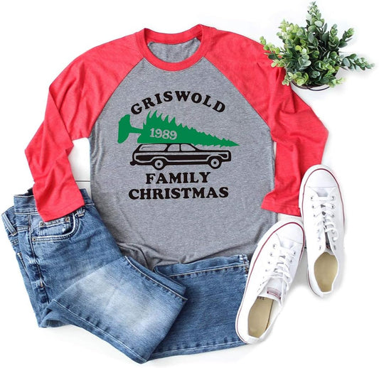 Christmas Vacation Shirt Women Griswold Family Funny Shirts for Women