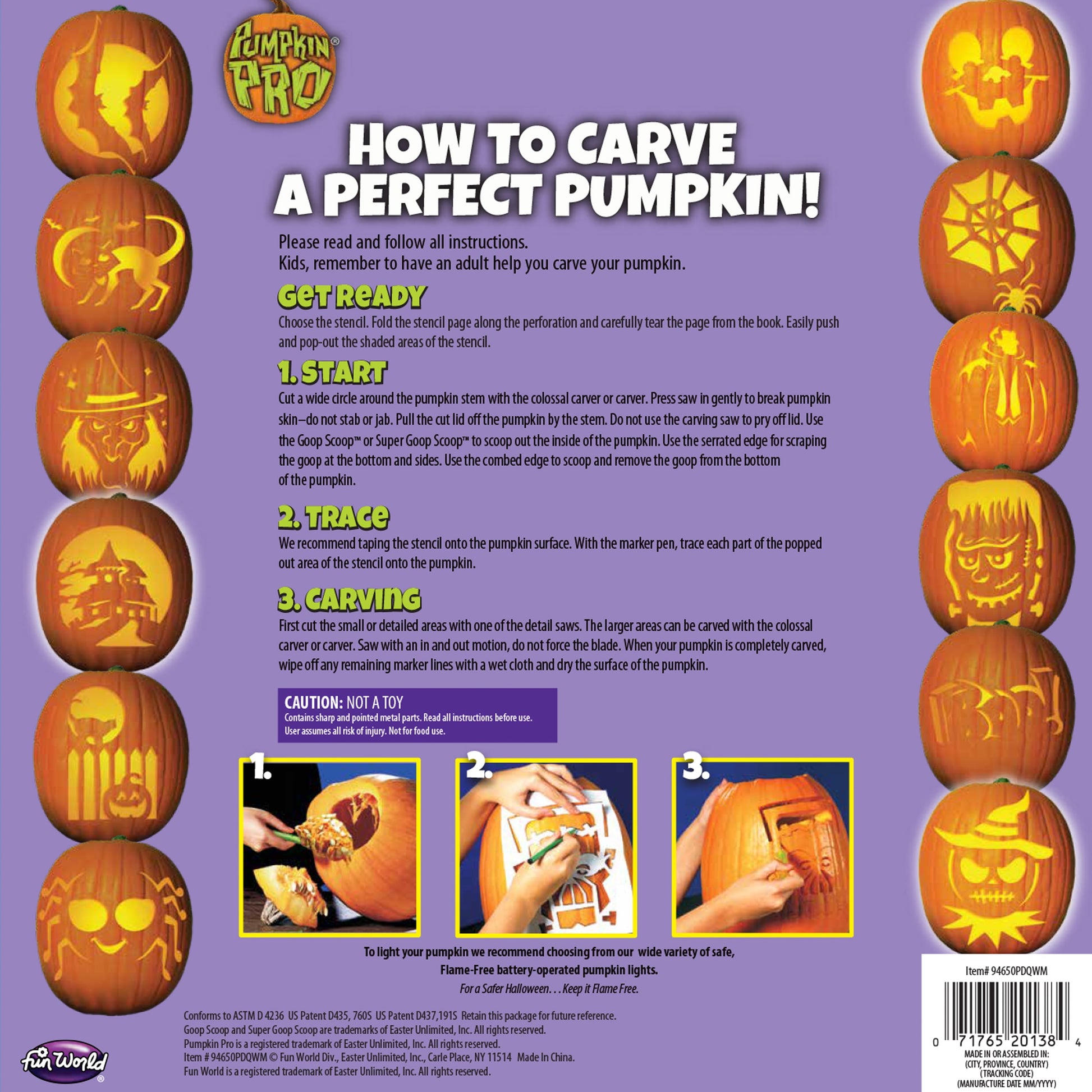 Halloween Family Pumpkin Carving Kit by