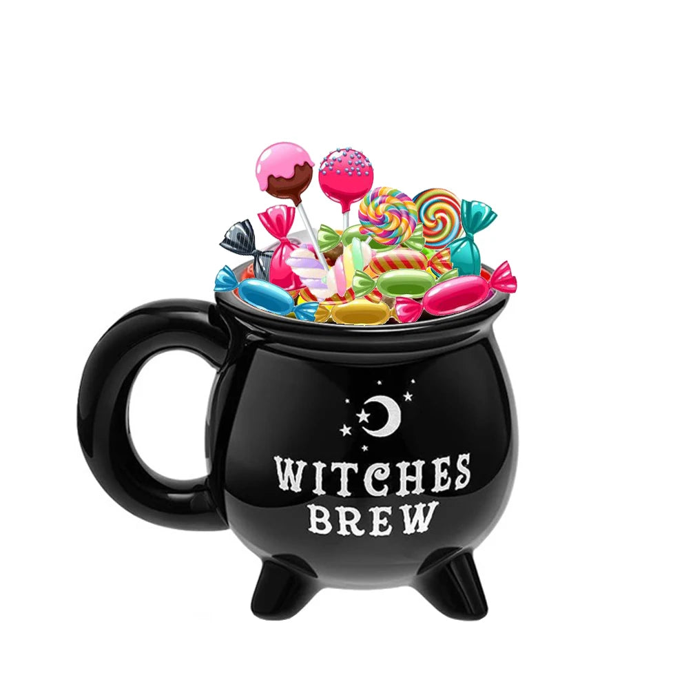1Pc, Witch Brew Coffee Mug, 350Ml/ 11.8Oz Ceramic Coffee Cups, Water Cups, Summer Winter Drinkware, Birthday Gifts
