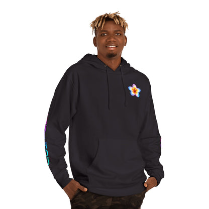 WOMENS ALOHA HOODIE — Colorful Retro Hawaii Surf Graphic Pullover