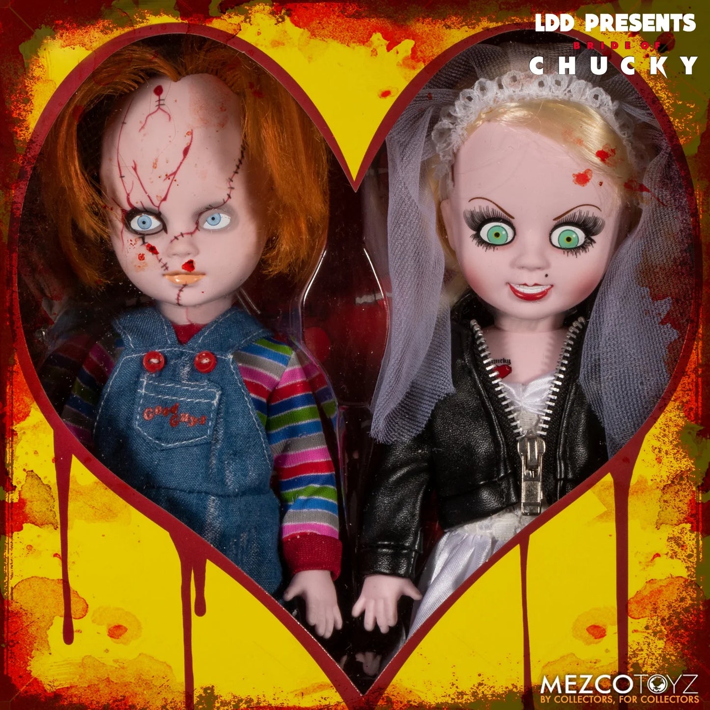 Living Dead Dolls Chucky & Tiffany Doll Playset, 2 Pieces