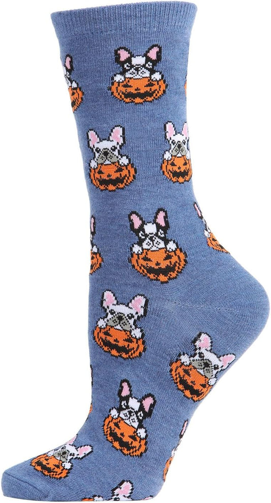 Pumpkin Puppy Holiday Crew Socks