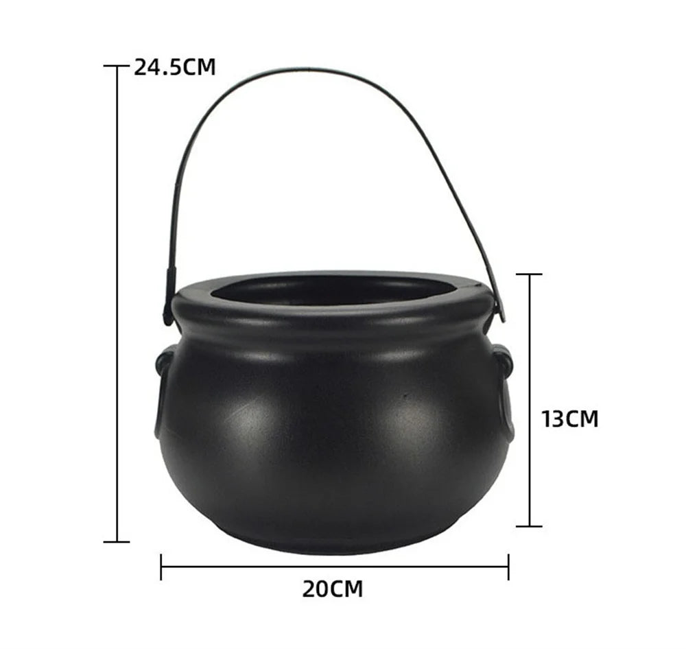 Halloween Party Mist Maker, Halloween Witch Cauldron Fog Maker with 12 LED Lights,Water Fountain Pond Fog Atomizer