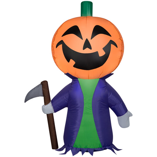 Airblown Inflatables Purple Pumpkin Reaper, 4'