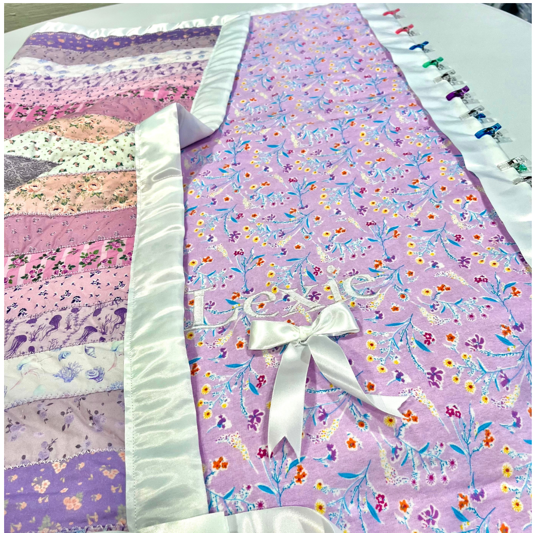 CUSTOM EMBROIDERED BABY QUILT