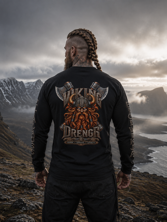MENS VIKING TEE - dyed Long Sleeve T-Shirt