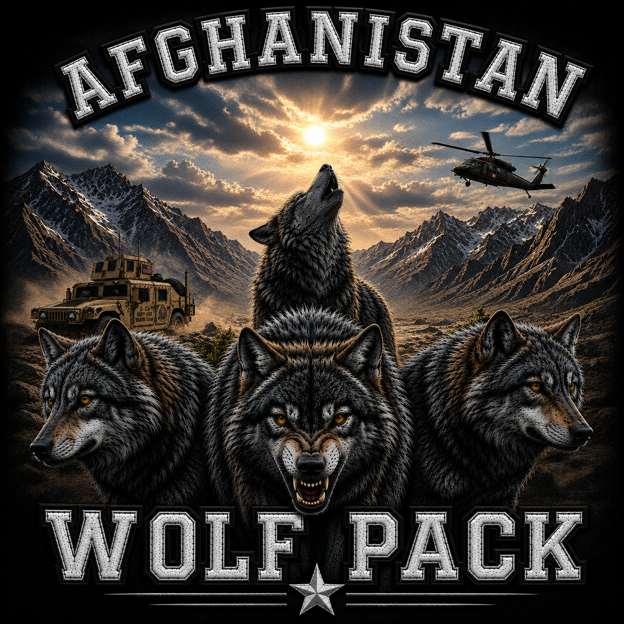 Custom Military Graphic Designs for Apparel