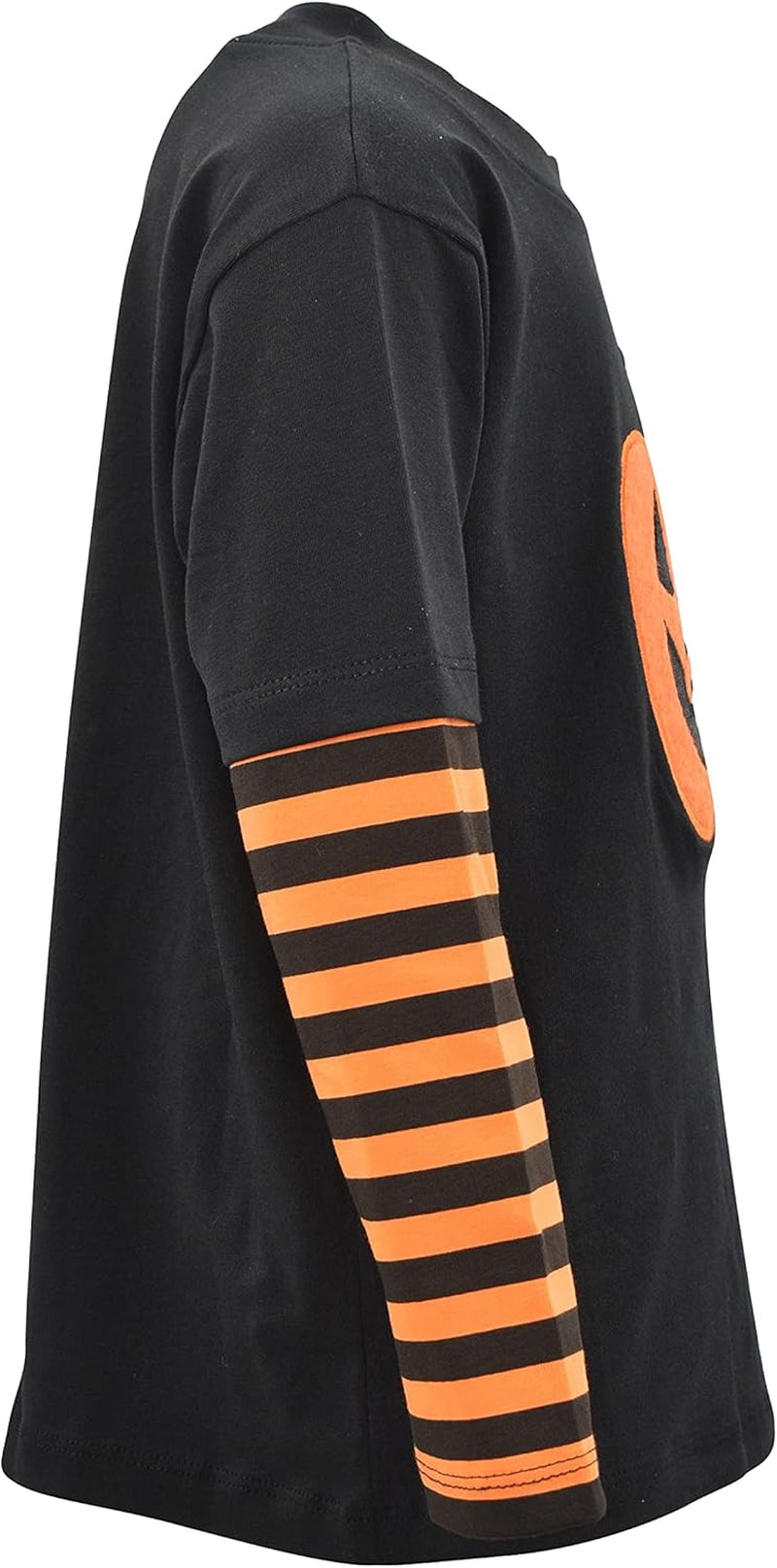 Boys Shirts for Kids and Toddlers Striped Layered Long Sleeve with Embroidery
