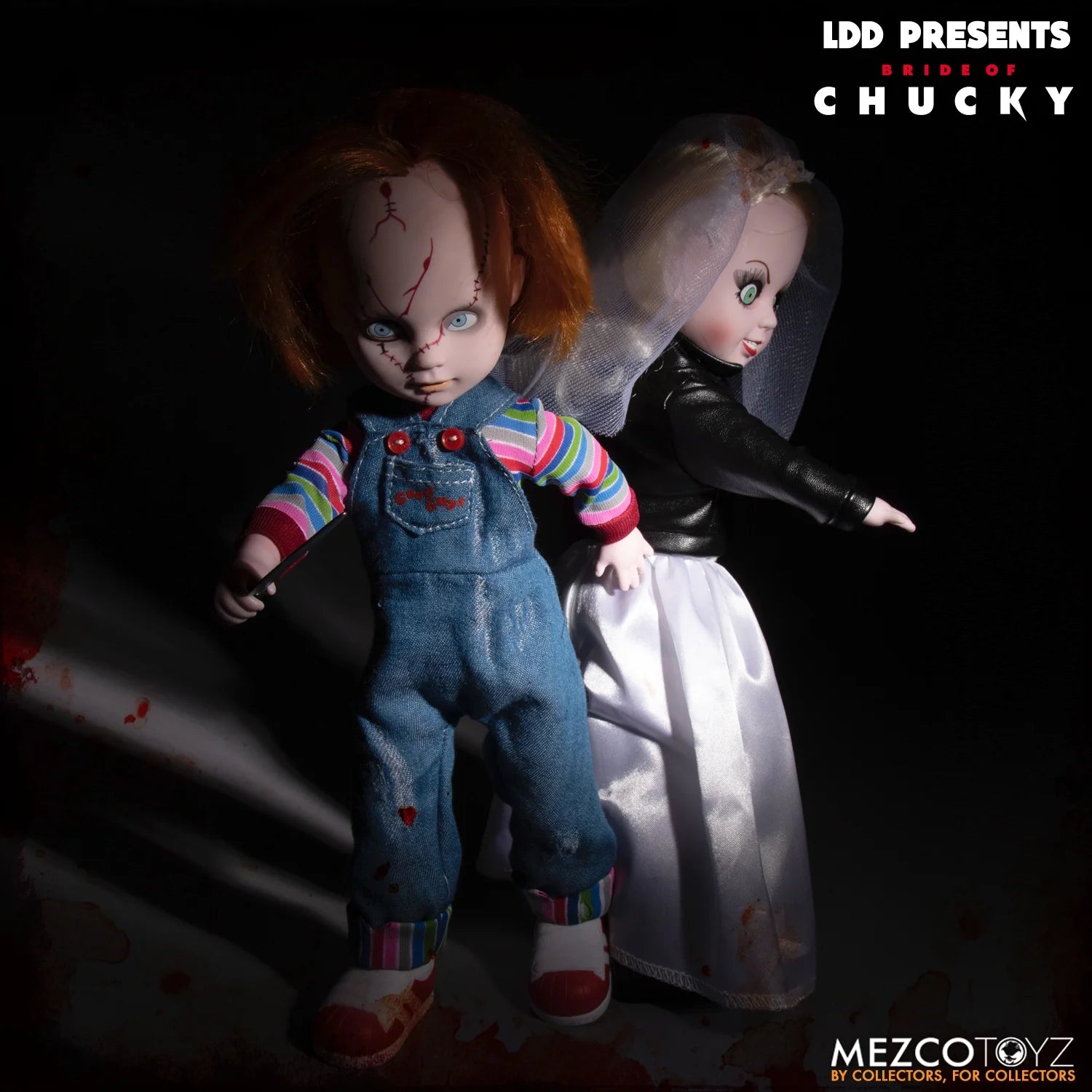 Living Dead Dolls Chucky & Tiffany Doll Playset, 2 Pieces