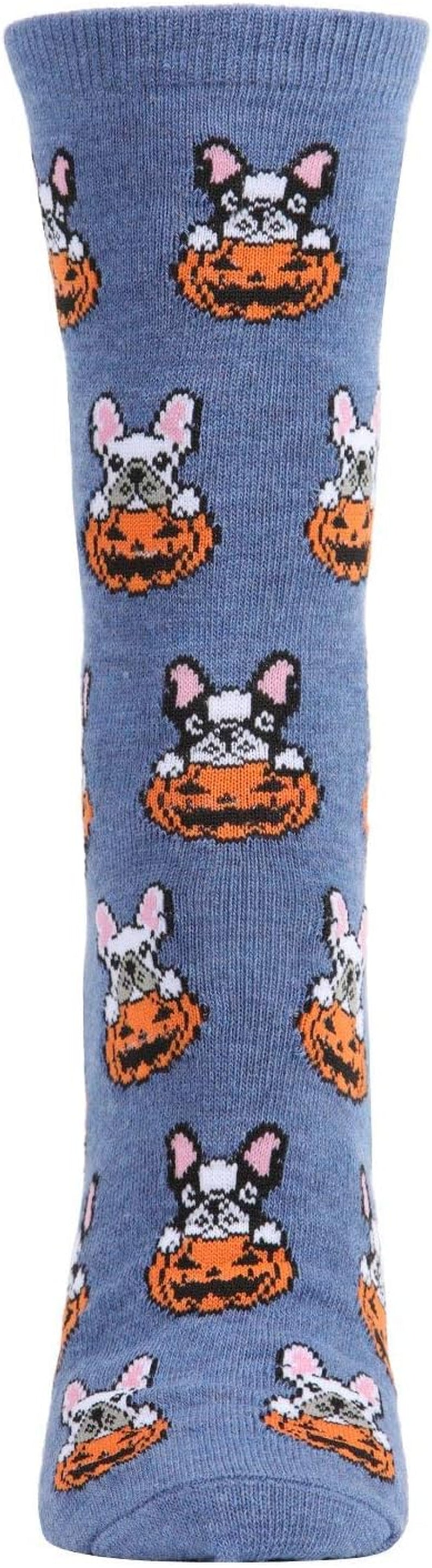 Pumpkin Puppy Holiday Crew Socks