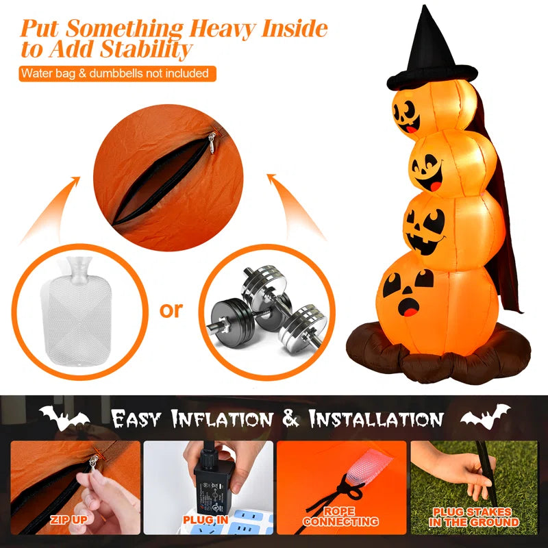 Halloween Pumpkin Combo Inflatable