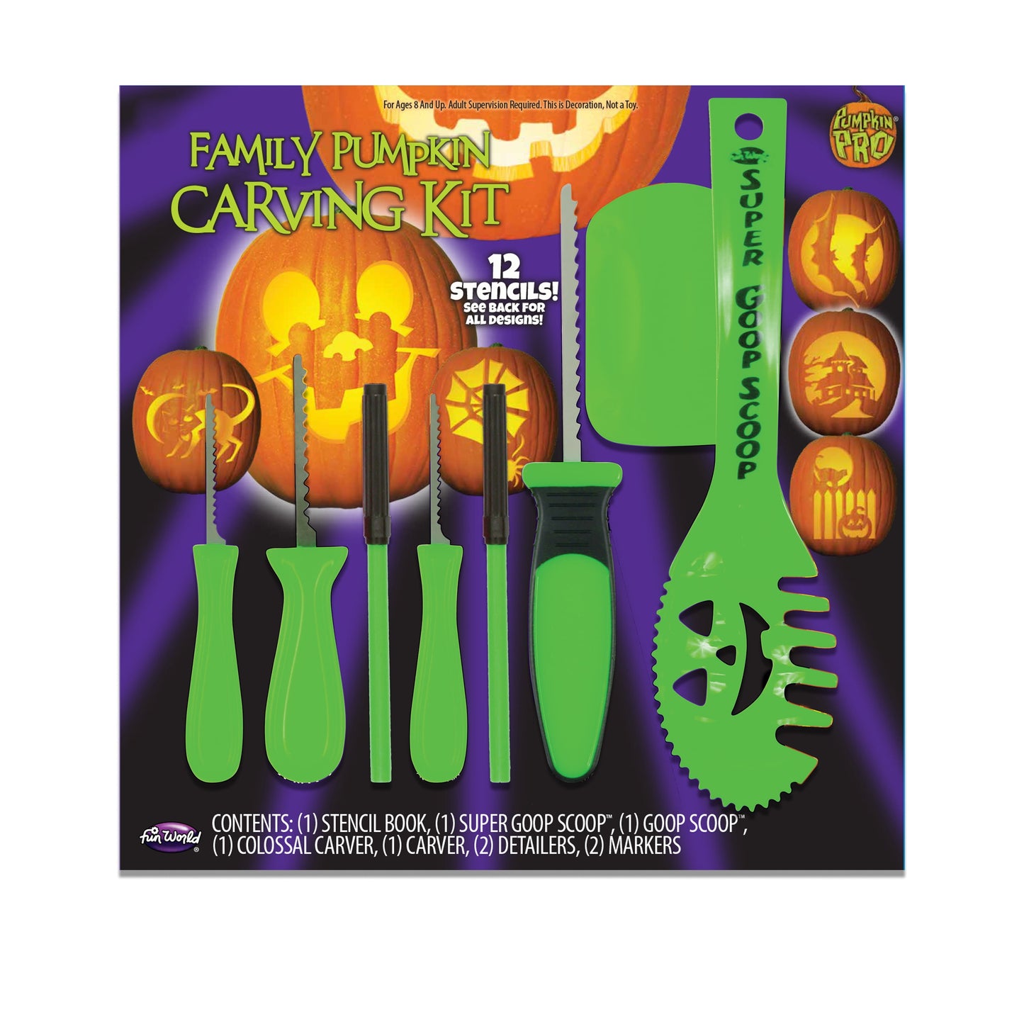 Halloween Family Pumpkin Carving Kit by