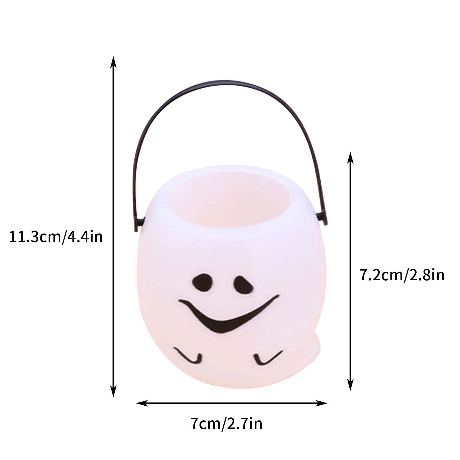 Handheld Pumpkin Halloween Candy Bucket,Halloween Pumpkin Bucket, Pumpkin Candy Bucket Plastic Lantern Bucket for Halloween Party Decorations Party Favors Purple